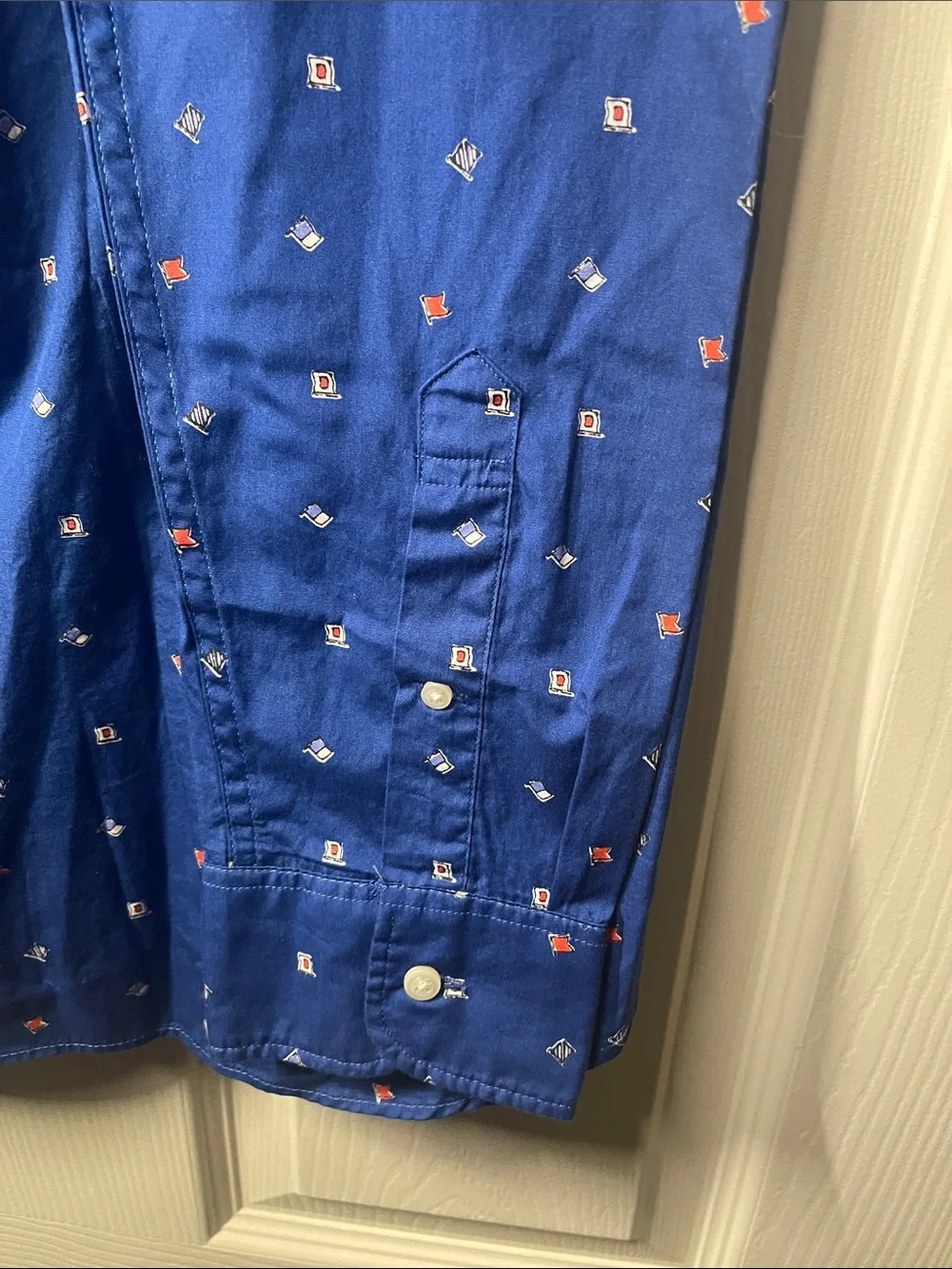 J. Crew Navy Blue Nautical Flags Button-Down Shirt